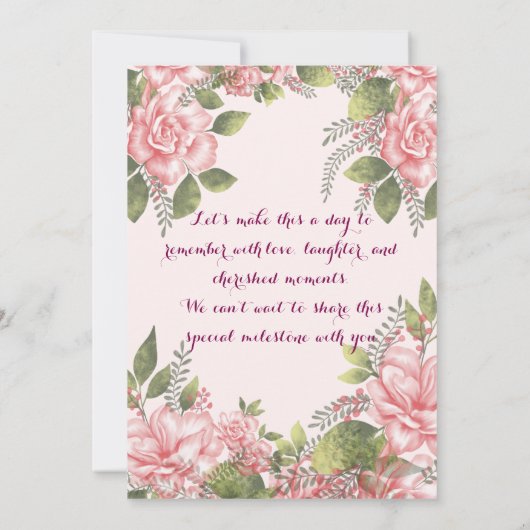 Invitation Fiançailles (Dos)