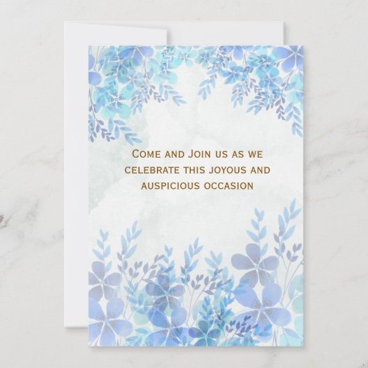 Invitation Fiançailles (Dos)