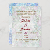 Invitation Fiançailles (Devant / Derrière)