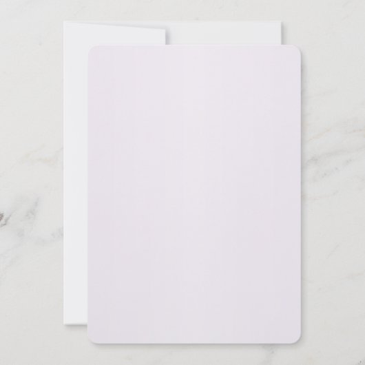 Invitation Fiançailles aux fleurs violettes élégan (Dos)