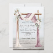 Invitation Fiançailles Beach Arbor (Devant)