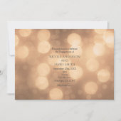 Invitation Fiançailles Bokeh Lumière Lumineuse (Devant)