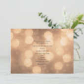 Invitation Fiançailles Bokeh Lumière Lumineuse (Debout devant)