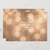 Invitation Fiançailles Bokeh Lumière Lumineuse (Devant / Derrière)