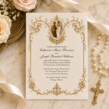 Fiançailles catholiques de Marie et Joseph Mariage
