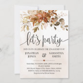 Invitation Fiançailles Célébration Automne Mariage d'automne (Devant)