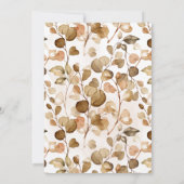 Invitation Fiançailles Célébration Automne Mariage d'automne (Dos)