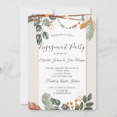 Invitation Fiançailles Chic Boho (Devant)