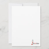 Invitation Fiançailles de Champagne ou douche nupt (Dos)