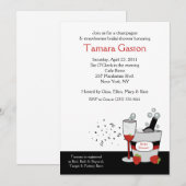Invitation Fiançailles de Champagne ou douche nupt (Devant / Derrière)