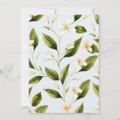 Invitation Fiançailles de citron méditerranéen mod (Dos)