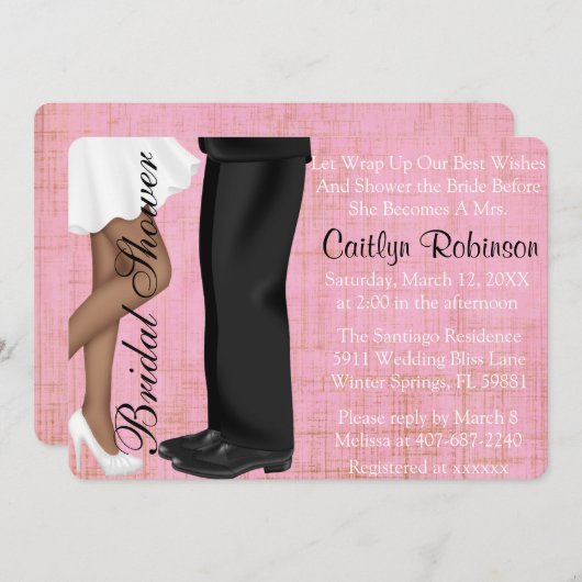 Invitation Fiançailles de couples/invitation mignons de Fête (Devant / Derrière)