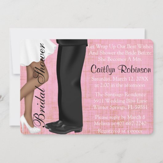 Invitation Fiançailles de couples/invitation mignons de Fête (Devant)