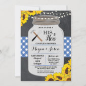 Invitation Fiançailles de douche Son & Hers Couple's Invitati (Devant)