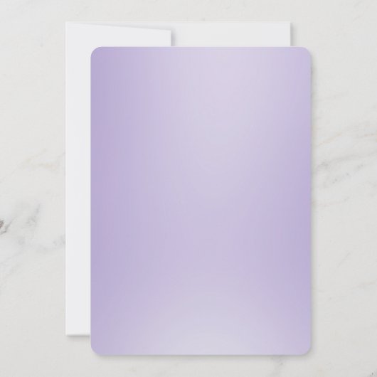 Invitation Fiançailles de fleurs blanches violette (Dos)