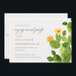 INVITATION FIANÇAILLES DE FLEURS CACTUS DE DÉSERT DE COULEUR<br><div class="desc">Si vous avez besoin d'une personnalisation ou d'autres éléments correspondants,  n'hésitez pas à me contacter à l'adresse yellowfebstudio@gmail.com</div>