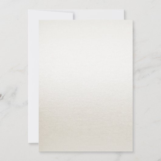 Invitation Fiançailles de fleurs d'ivoire d'aquare (Dos)