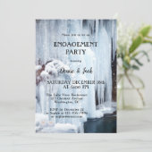 Invitation Fiançailles de glace et d'éclaboussures légères (Debout devant)