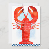 Invitation Fiançailles de homard (Devant)