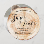 Invitation Fiançailles de la coupe de l'écorce de grain de bo (Devant / Derrière)