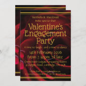 Invitation Fiançailles de la Saint-Valentin Écriture Chrétien (Devant / Derrière)