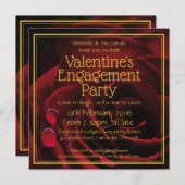 Invitation Fiançailles de la Saint-Valentin Écriture chrétien (Devant / Derrière)