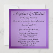 Invitation fiançailles de l'anniversaire du mariage noir pour (Dos)