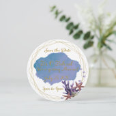 Invitation Fiançailles de l'eau-couleur O-Fish-Al (Debout devant)