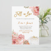 Invitation fiançailles de l'engagement des Citrouilles (Debout devant)