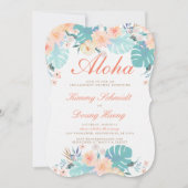 Invitation Fiançailles de Luau (Devant)