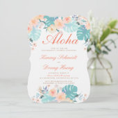 Invitation Fiançailles de Luau (Debout devant)
