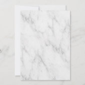 Invitation Fiançailles de marbre et de calligraphie Invitatio (Dos)