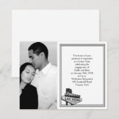 Invitation Fiançailles de mariage de destination de Las Vegas (Devant / Derrière)