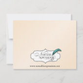 Invitation Fiançailles de Mariage Elegance d'Eggshell (Dos)