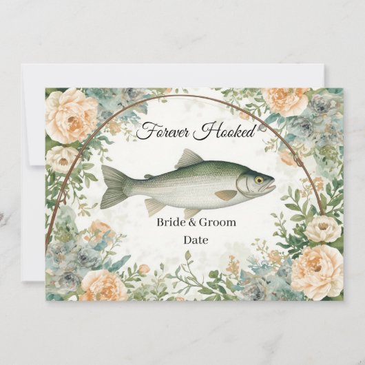Invitation Fiançailles de pêche sauvegarde de la date (Devant)
