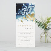 Invitation Fiançailles DE POISSONS SOUS-MARINS ÉLÉGANT GOLD N (Debout devant)