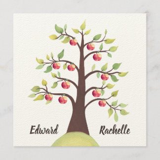 Invitation Fiançailles de printemps de l'automne Mariage de p