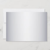 Invitation Fiançailles des cygnes blancs (Dos)