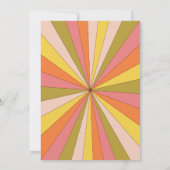 Invitation Fiançailles des tonalités à thème des années 70 Su (Dos)