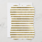 Invitation Fiançailles d'or Floral Blush de la Royal Navy (Dos)