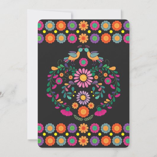 Invitation Fiançailles-douche en couple de fleurs de fêtes me (Dos)