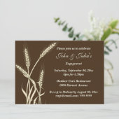 Invitation fiançailles du blé de pays CUSTOM (Debout devant)