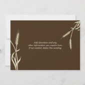 Invitation fiançailles du blé de pays CUSTOM (Dos)