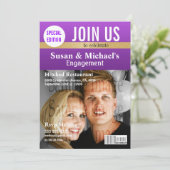 Invitation fiançailles du magazine Purple Gold (Debout devant)