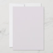 Invitation Fiançailles | Feuillage bleu et violet Dusty (Dos)