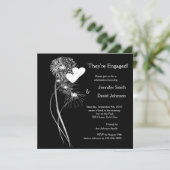 Invitation Fiançailles Fireworks (Debout devant)