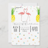 Invitation Fiançailles FLAMINGLE (Devant)