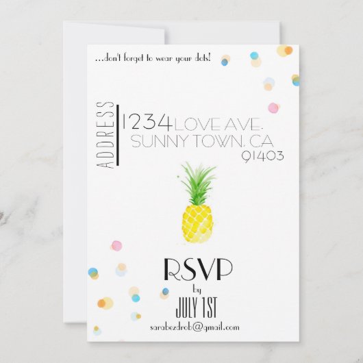 Invitation Fiançailles FLAMINGLE (Dos)