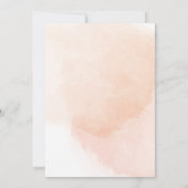 Invitation FIANÇAILLES | Fleurs d'aquarelle et feuillage (Dos)