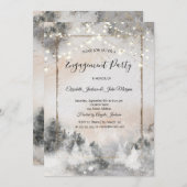 Invitation Fiançailles forestier (Devant / Derrière)